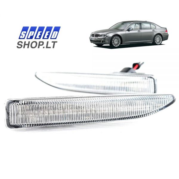BMW 7 (E65-E66) LED posūkiai (balta)